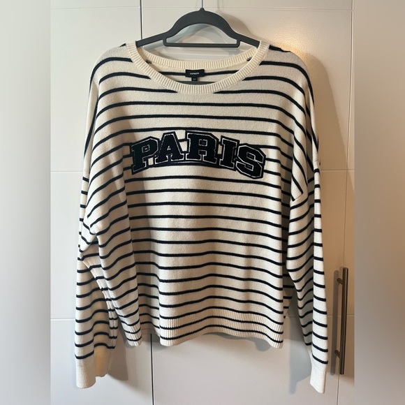 Express Striped Paris Sweater XL - Picture 2 of 12